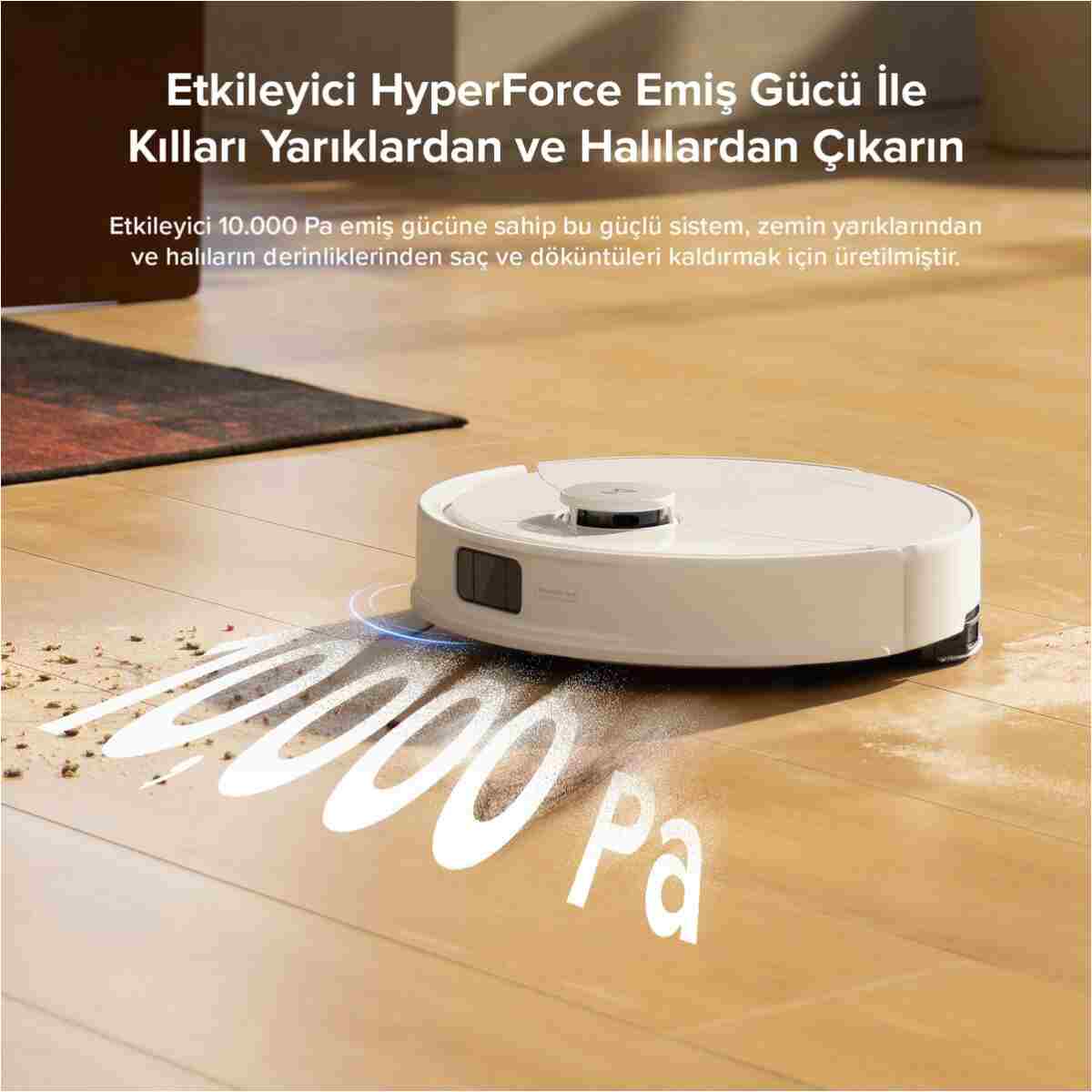 Roborock Vacuum Q8 Max Pro Robot Süpürge Beyaz - Görsel 2