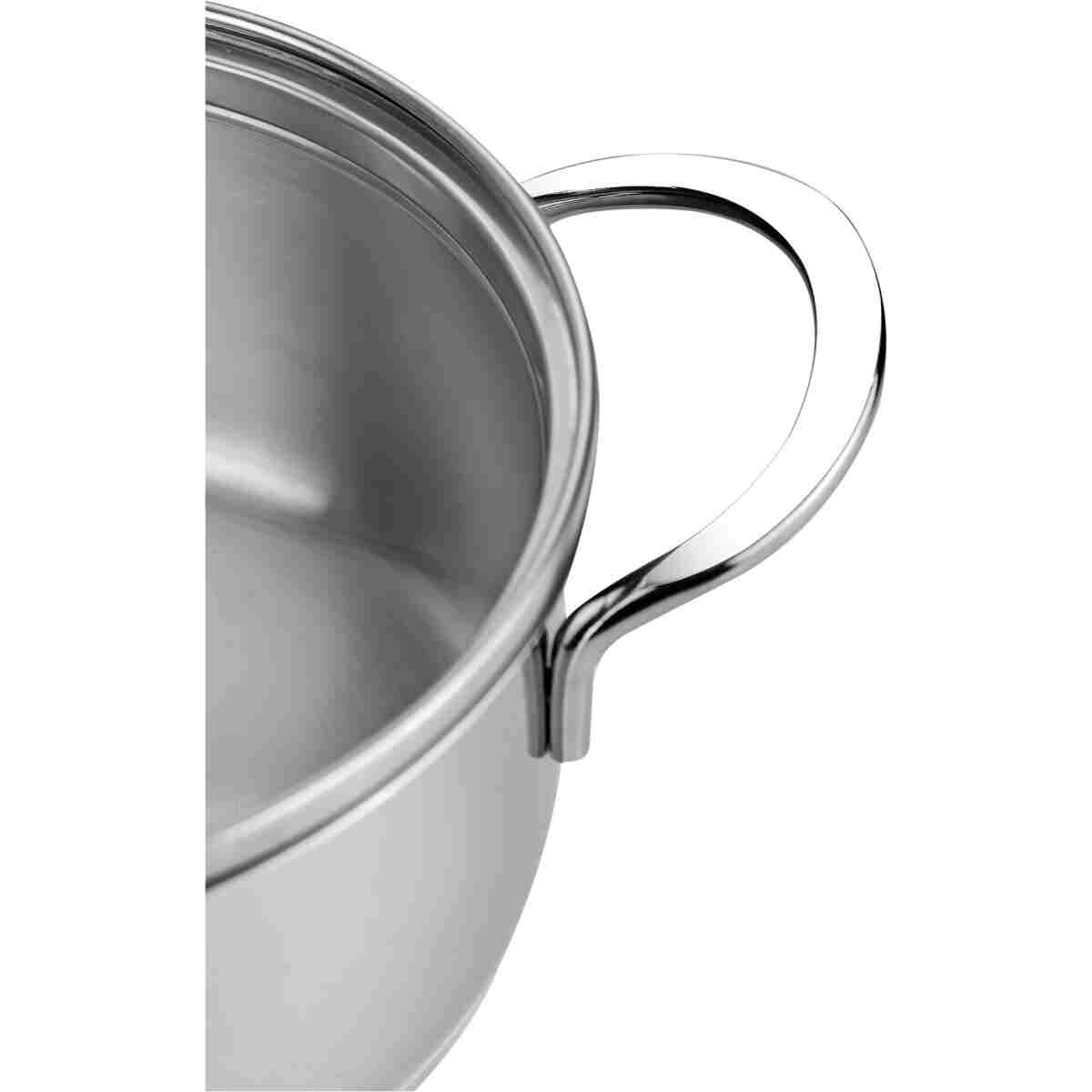Nehir Silver 6 Parça Paslanmaz Çelik Mini Tencere Seti (12-14-16 cm) - Görsel 4
