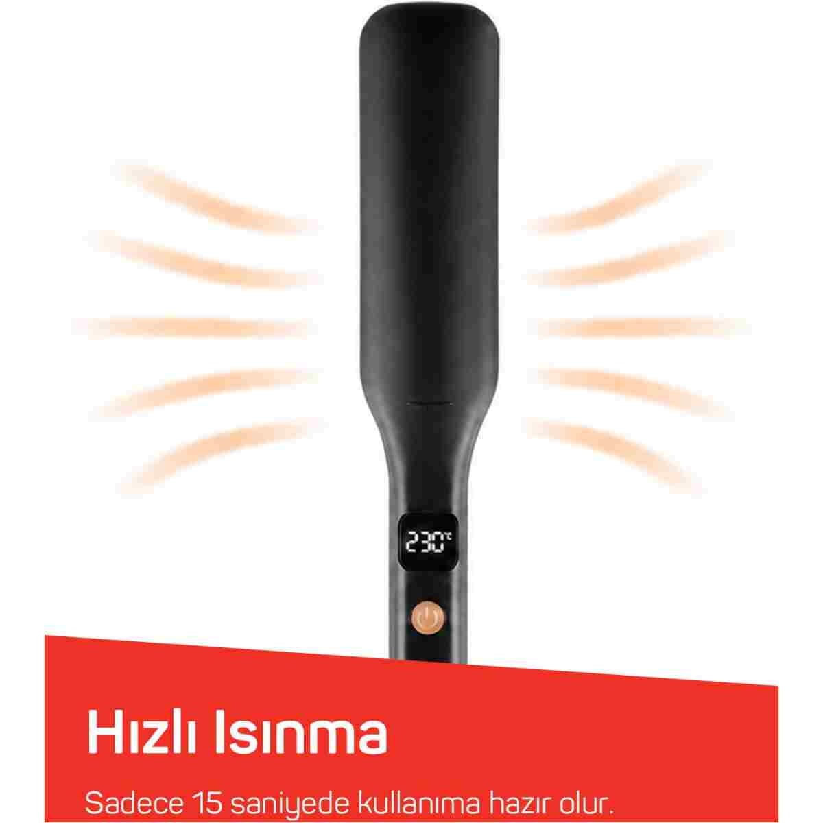 Arzum AR5192 Mona Sense Geniş Plakalı Saç Düzleştirici, Keratin, Argan Yağlı Plaka,İyon Teknolojisi,Siyah - Görsel 17