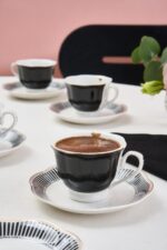 Karaca Piraye 6 Kişilik Kahve Fincan Takımı 80 ml - Görsel 3
