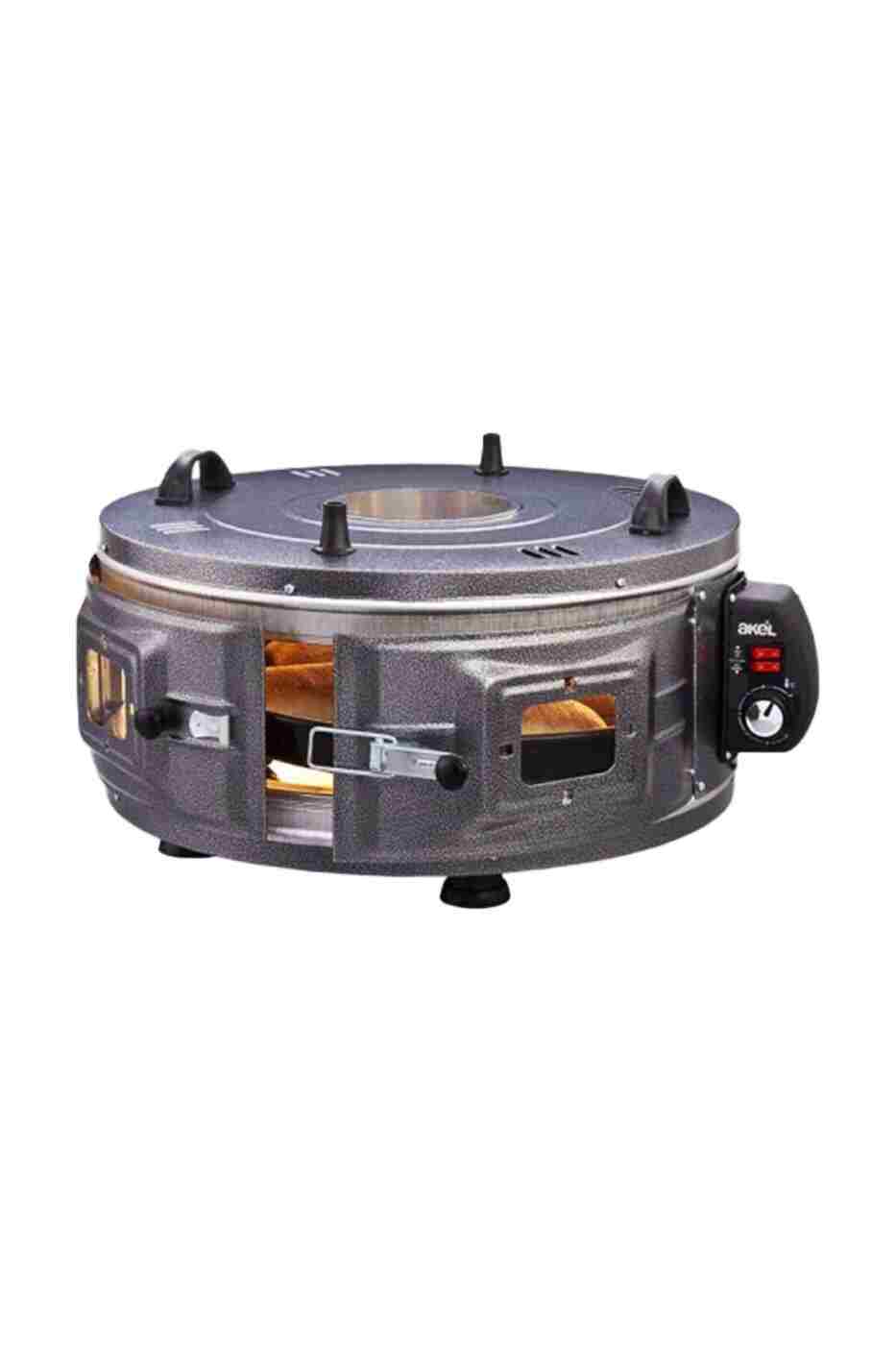 Genel Markalar AKEL AF-220 GROSS YUVARLAK DAVUL FIRIN STANDART ( AYARLANABİLİR TERMOSTAT = 50°C-320°C )( 1300W & 53CM )( ALÜMİNYUM TEPSİ )( ÖN & ÜST GÖZETLEME CAMI )