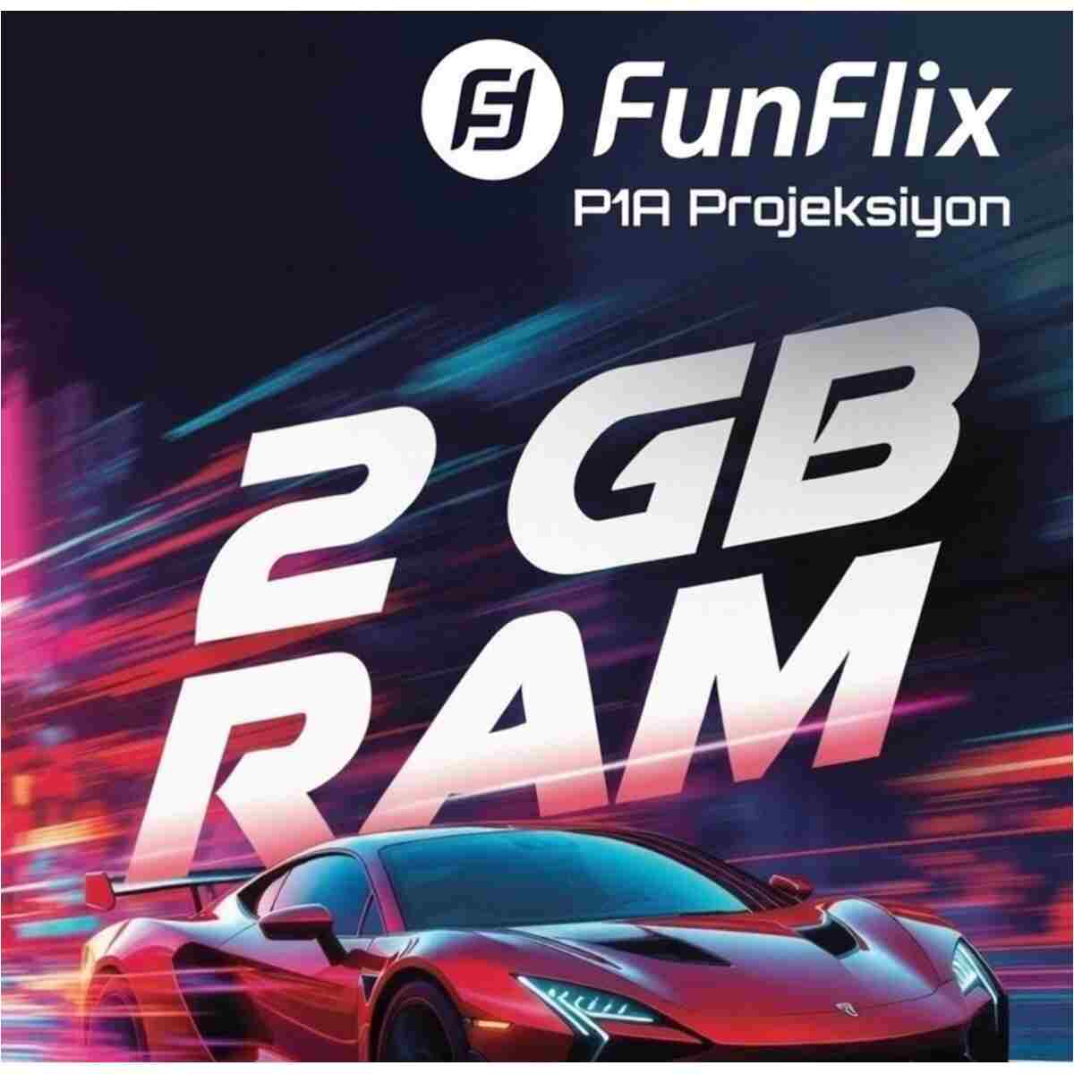 FunFlix P1 Android 4K Destekli LED Full Hd Projeksiyon Cihazı, Bluetooth, 150W Lamba, 300 Inç - Görsel 7