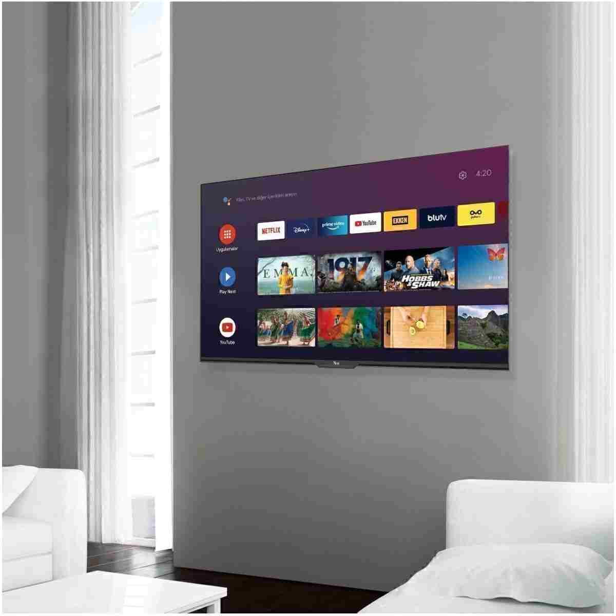 Next YE-55GFSG7 55" 139 Ekran Uydu Alıcılı 4K Ultra HD Google Android Smart LED TV - Görsel 2