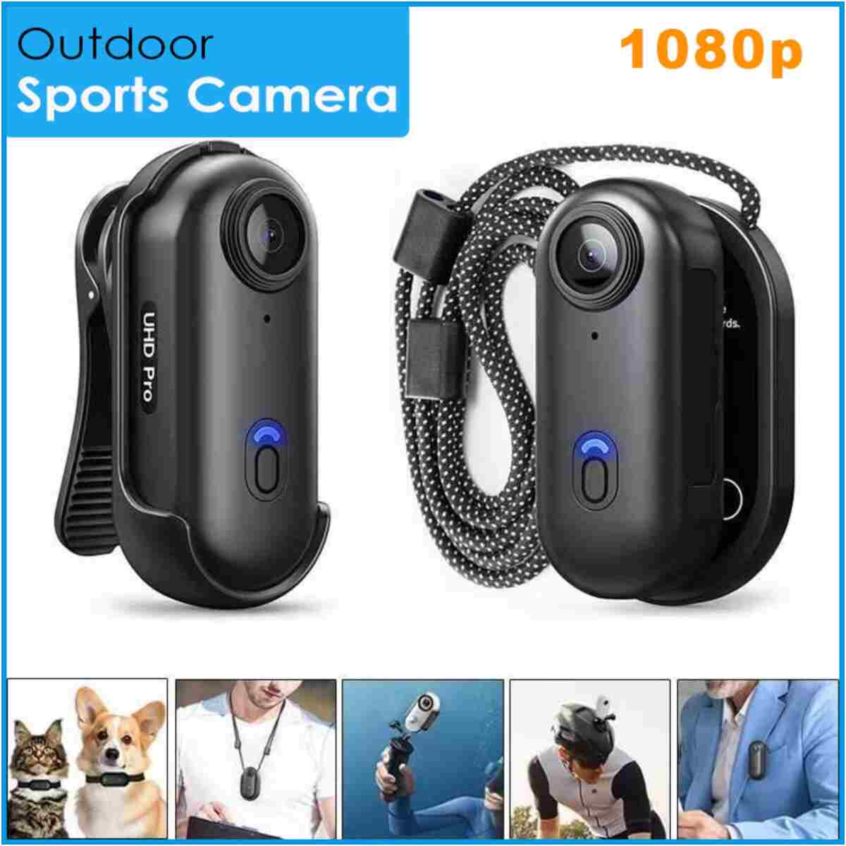 İMEXTECH Mini 1080P Wıfı Aksiyon Kamerası Vücut Kamerası Giyilebilir Video Kaydedici - Görsel 2