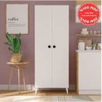 İMBAŞ 2 Kapaklı 5 Raflı MEGA Çok Amaçlı Mutfak Dolabı Banyo Dolabı Beyaz %100 MDF
