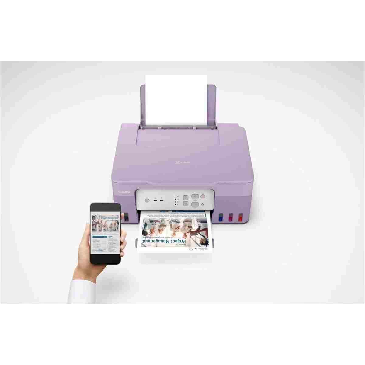 Canon Pixma G3430 Mor Wi-Fi Tarayıcı Fotokopi Renkli Çok Fonksiyonlu Tanklı + Fotoğraf Kağıdı - Görsel 3