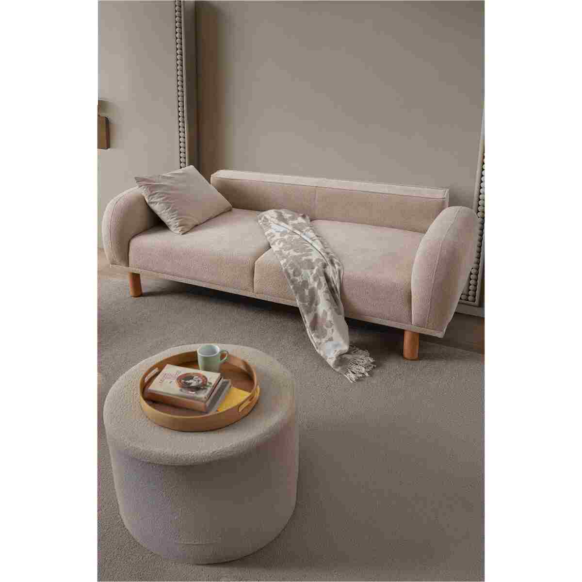 EDSY HOME Regnum Koltuk Takımı 3+3+1 Taş Renk - Görsel 5