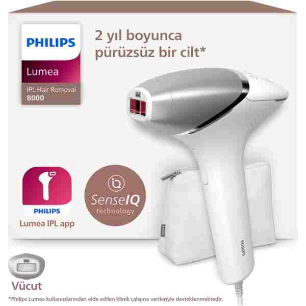 Philips Lumea 8000 Serisi BRI940/00 IPL Tüy Alma, Vücut için 1 Başlık, Çanta