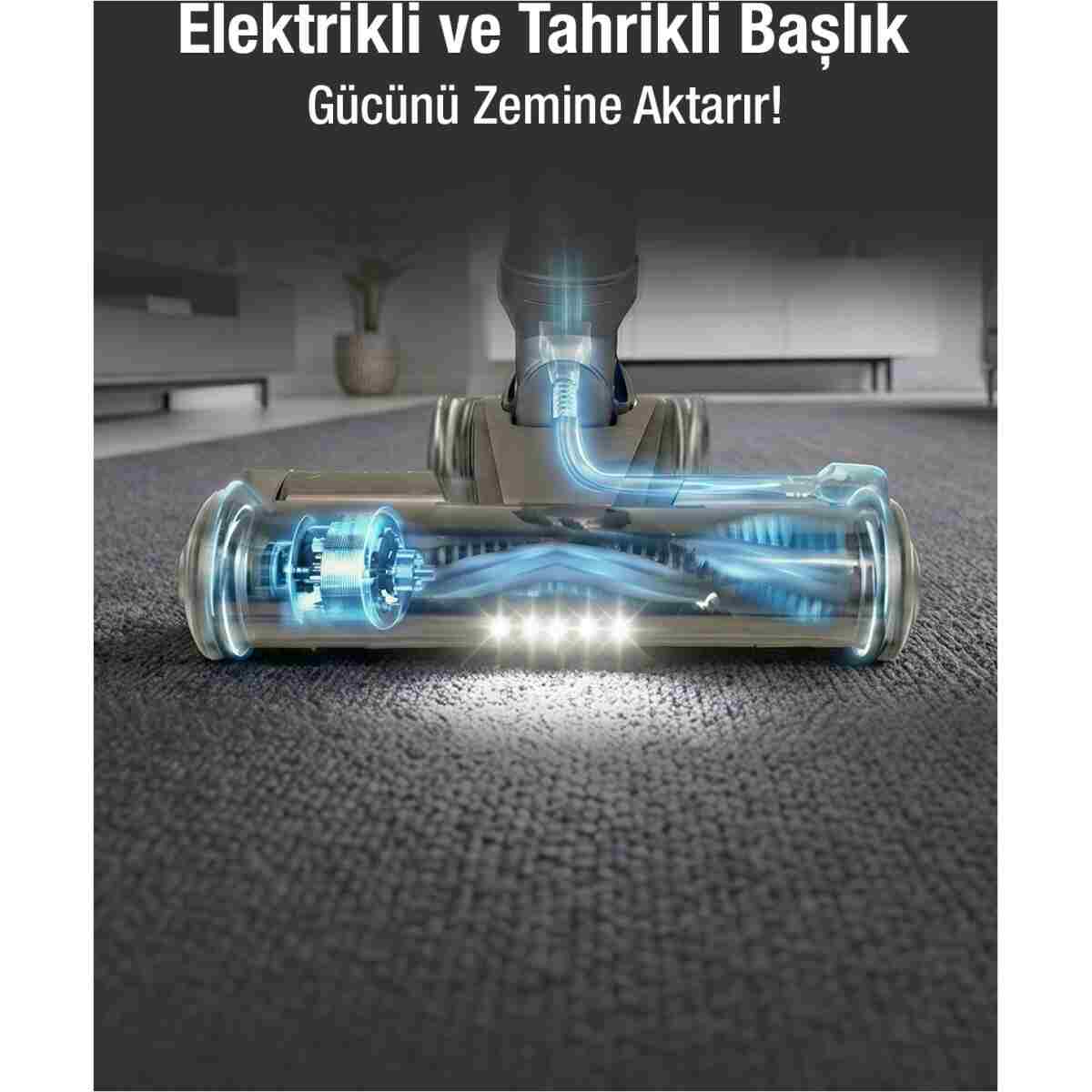 Fantom Pluto P 6100 Plus Cyclone Elektrikli Moplu Dikey Süpürge Antrasit - Görsel 14