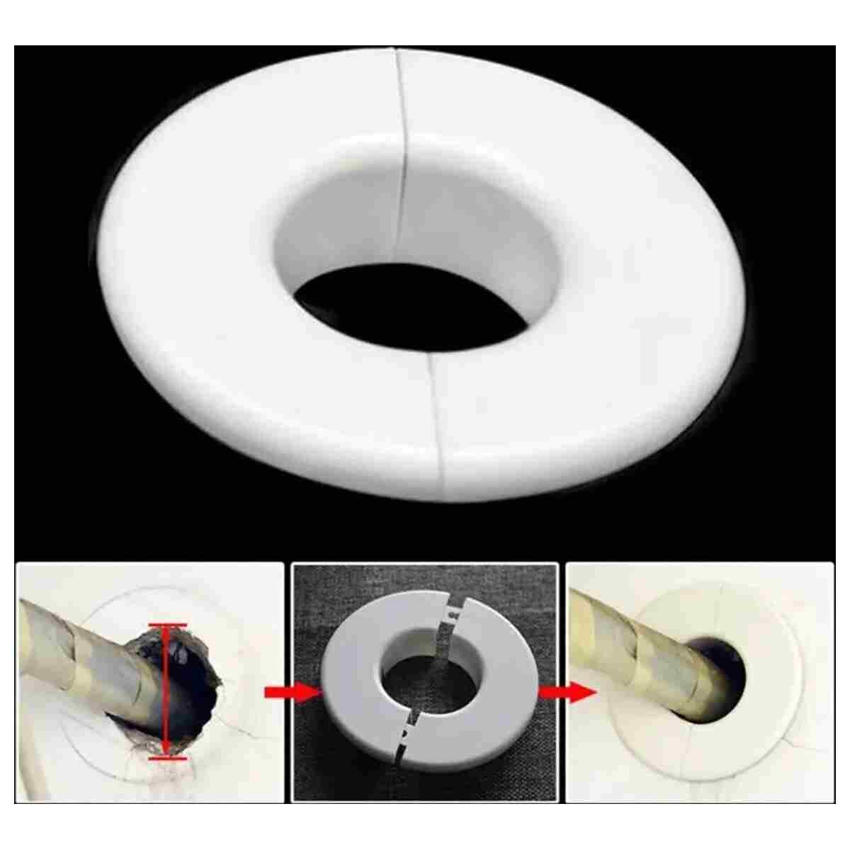MTD Plus Klima Borusu Delik Kapatma Dekoratif Boru Kapağı Plastik Çap 11 cm - Görsel 2