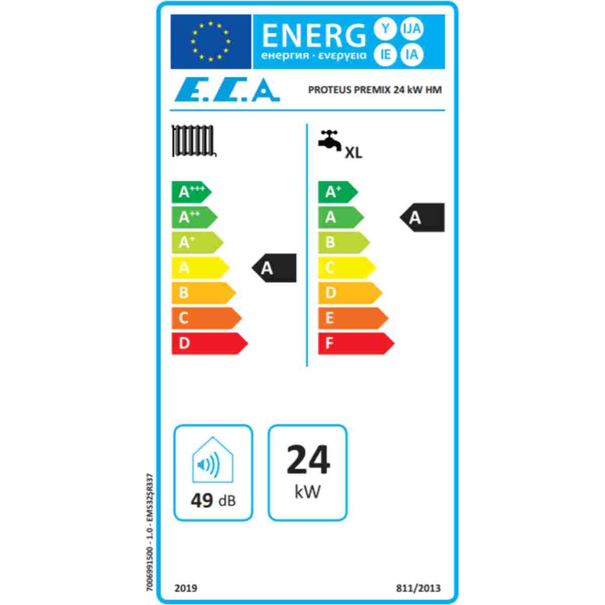 Eca Proteus Premix 24/24 Kw (20.000 Kcal) Tam Yoğuşmalı Kombi - Görsel 3