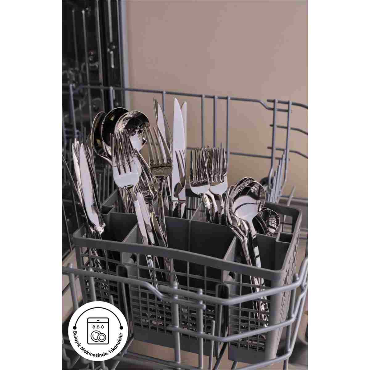 Karaca Orion Black 30 Parça 6 Kişilik Çatal Kaşık Bıçak Seti - Görsel 9