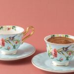 English Home Vanilla New Bone China 4 Parça 2 Kişilik Kahve Fincan Takımı Açık Mavi