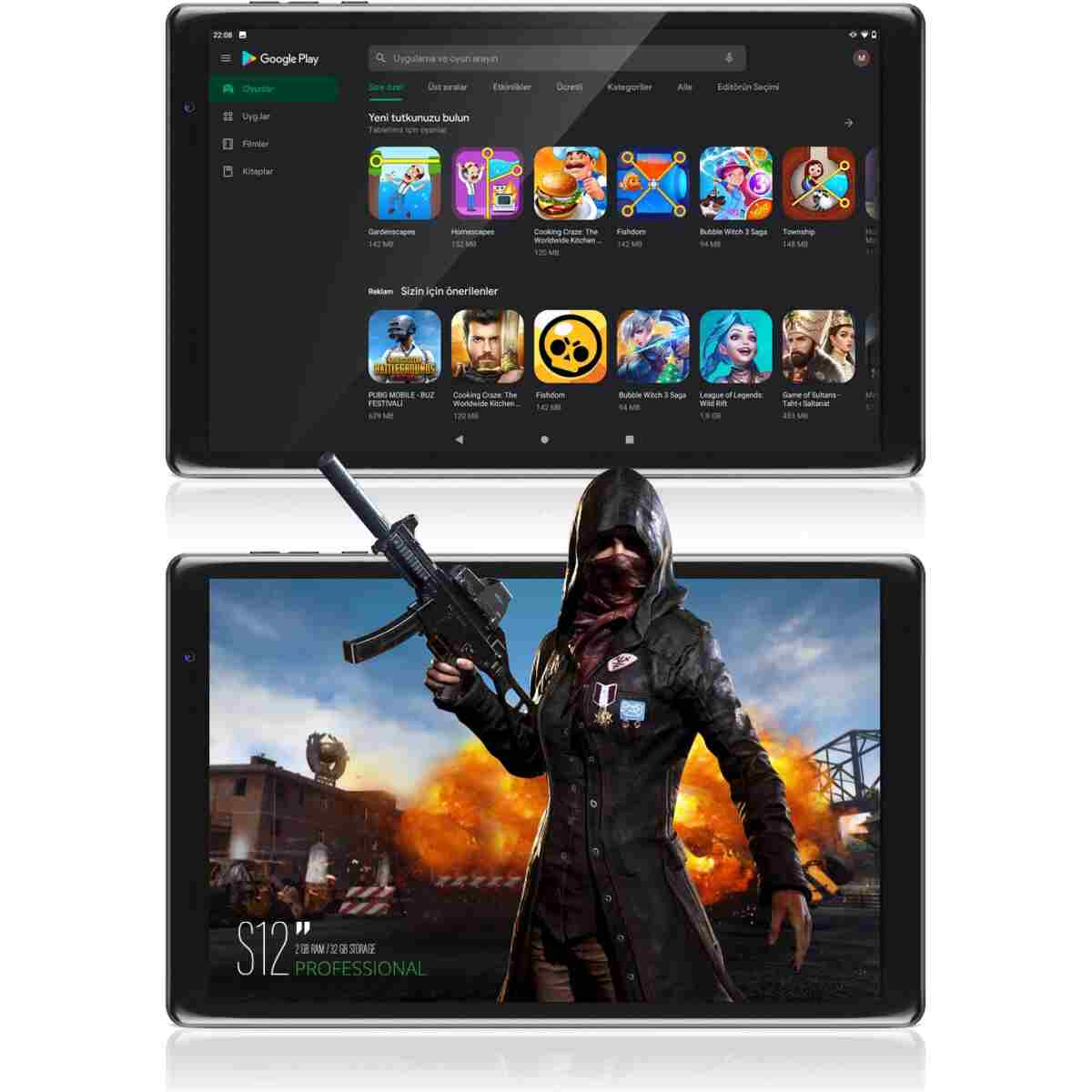 Vorcom S12 2GB/32GB 10.1” 1280*800 HD IPS Ekran Tablet Kılıf+Ekran Koruyucu Hediyeli - Görsel 6