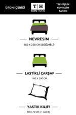 Tabu Home Parure Çarşafı Lastikli Tek Kişilik Nevresim Takımı - Görsel 9