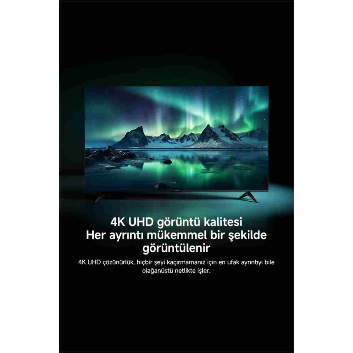 Xiaomi TV A 55 2026 - 55" 140 4K Ultra HD Google Smart 120Hz Game Boost AirPlay Destekli Uydu Alıcılı TV - Görsel 6