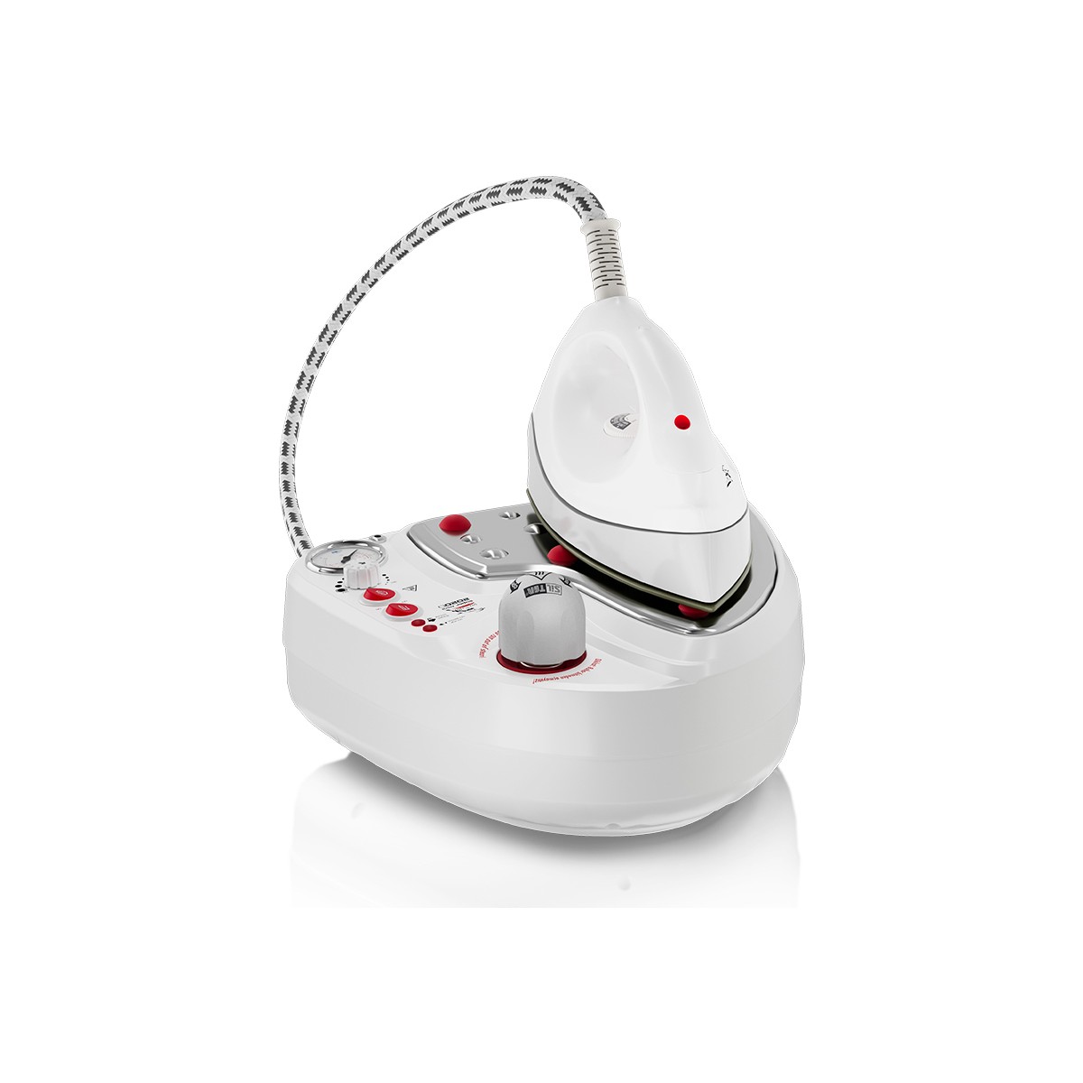 Gazella Spr/mn 2020 D çelik tabanlı Süper Mini Elegant Manometreli Delüxe Buhar Kazanlı Ütü