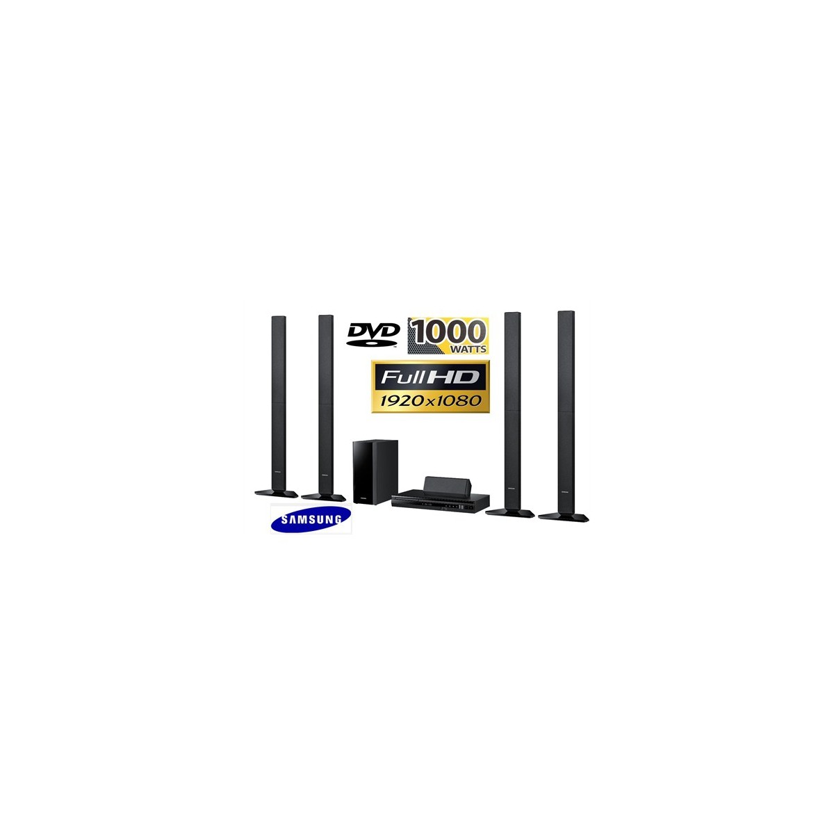 Samsung HT-F455 1000W FULL HD 5.1 DVD Ev Sinema Sistemi