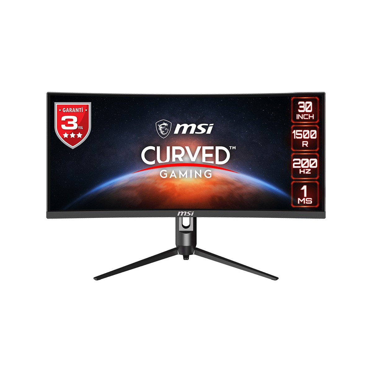 MSI Optix MAG301CR2 29.5” 1ms 200Hz FreeSync Premium VA WFHD Curved Gaming (Oyuncu) Monitör