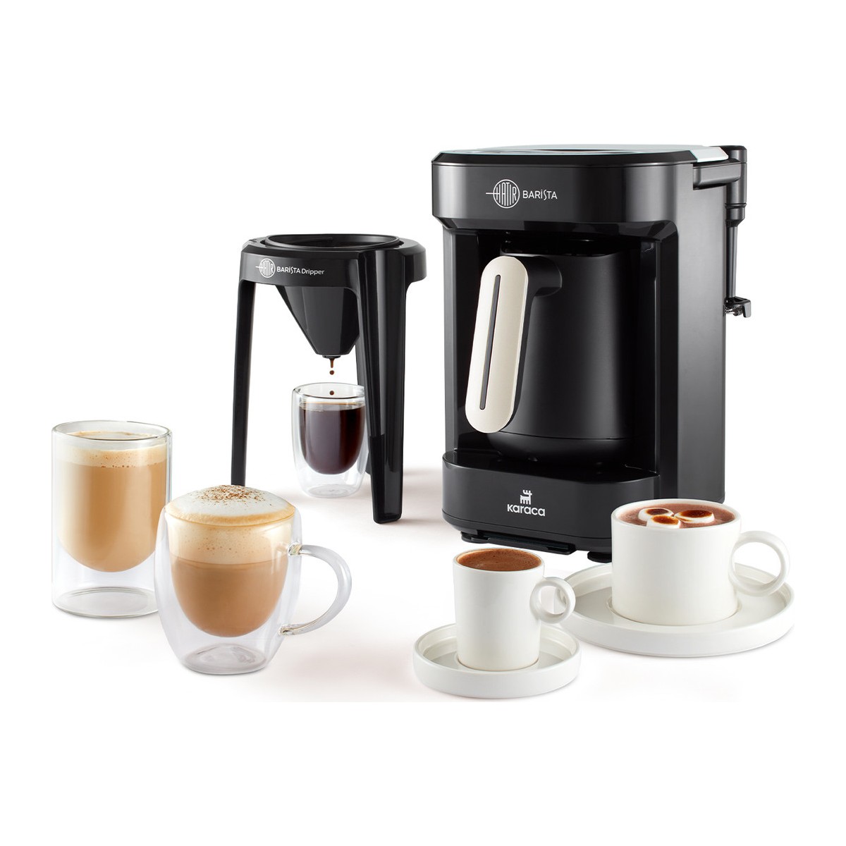 Karaca Hatır Barista Cappuccino ve Türk Kahve Makinesi Krem