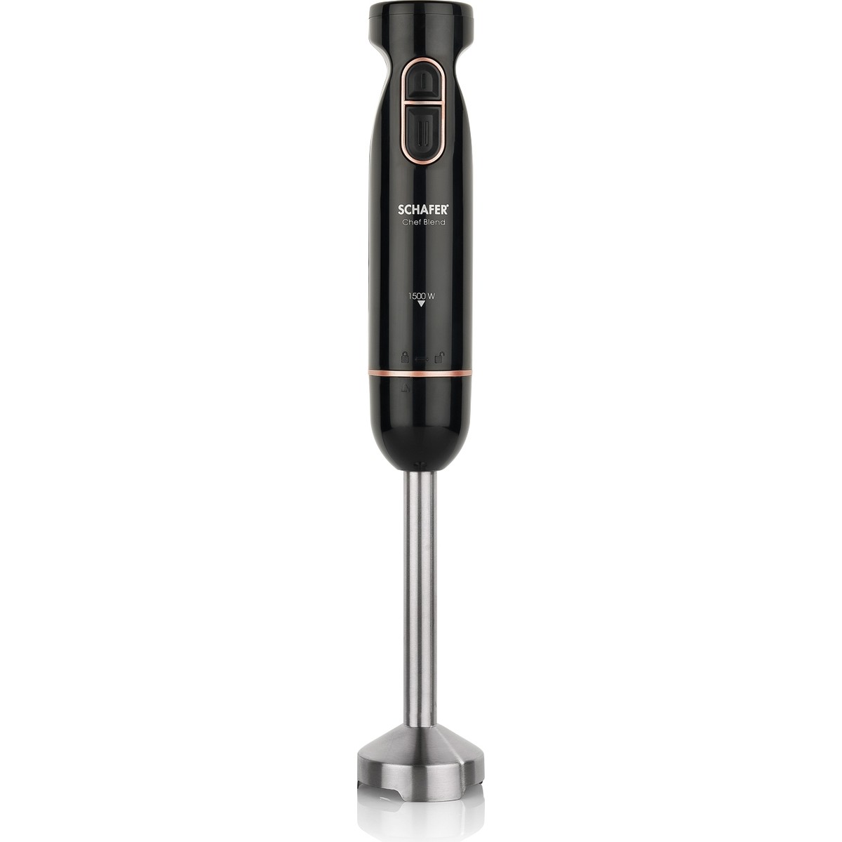 Schafer Chef Blend El Tipi Blender 1500 W Güçlü Turbo Fonksiyonu ile Siyah/Rosegold