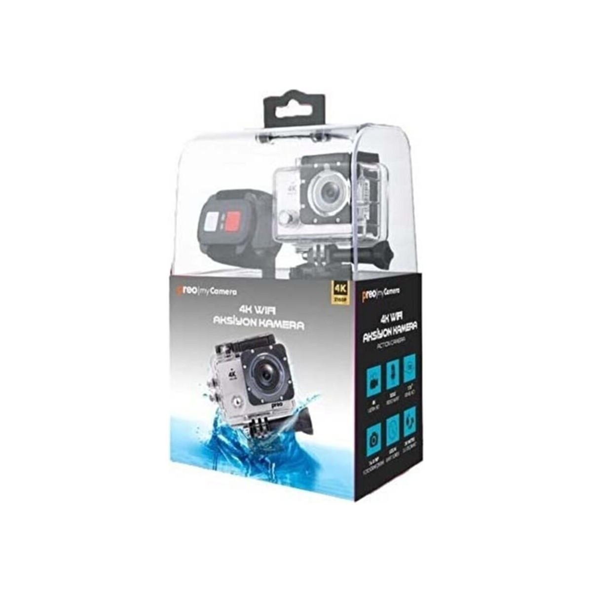 Preo My Camera Pmc-08 4K Wi-Fi Aksiyon Kamera