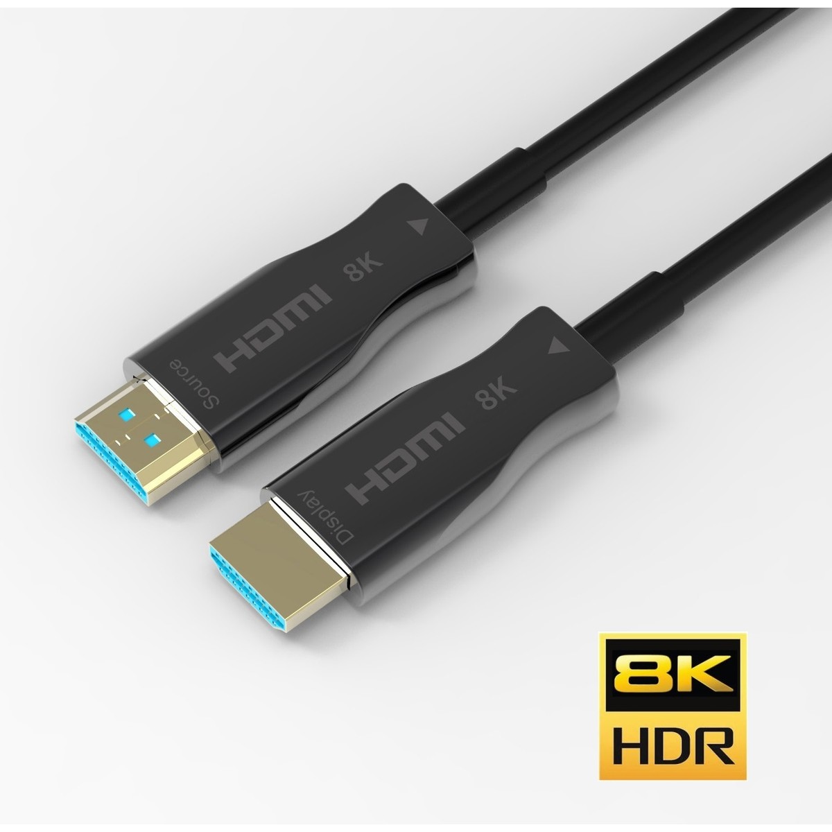 Paugge 3m Fiber Hdmi 2.1b Kablo - (2.1b/2.1/2.0b/2.0/1.4) 8K 60Hz, 4K 240Hz 165Hz 144Hz 120Hz 60Hz, eARC, HDCP2.3, HDR, D-HDR, Dolby Vision, Dolby Atmos
