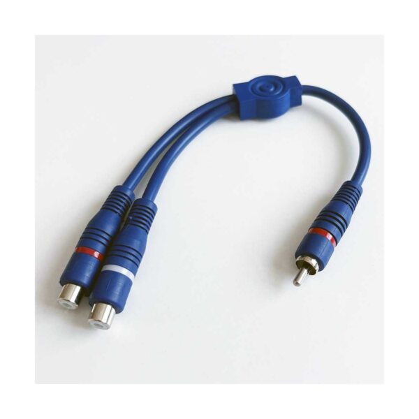 BK Teknoloji Yüksek Kalite RCA Erkek to 2xRCA Dişi Ses Kablo 25cm Korozyona Dayanıklı Malzeme