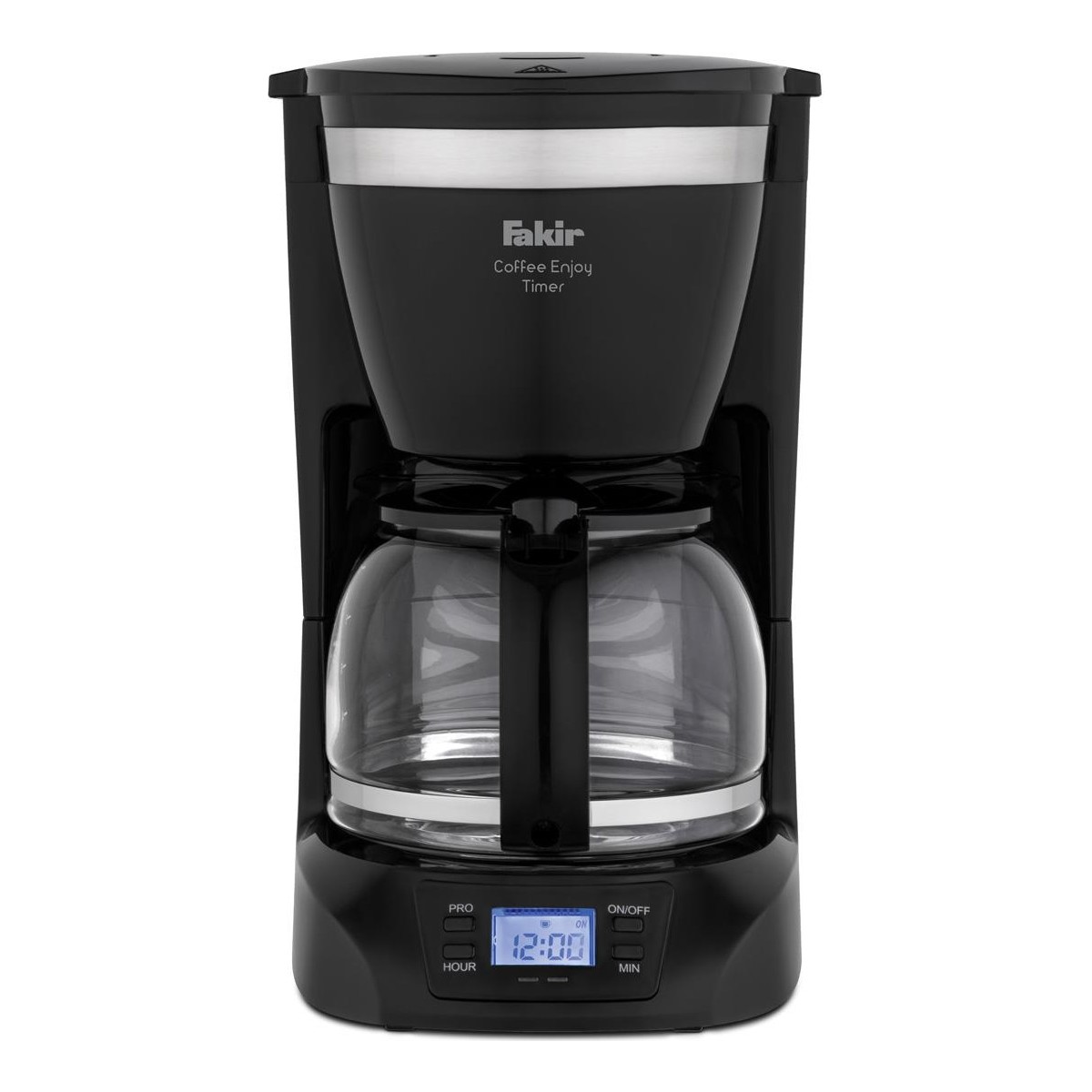 Fakir Coffee Enjoy Timer 1,25 L Filtre Kahve Makinesi – 10 Fincan, Zaman Ayarlı, Sıcak Tutma ve Damlatmama, Siyah