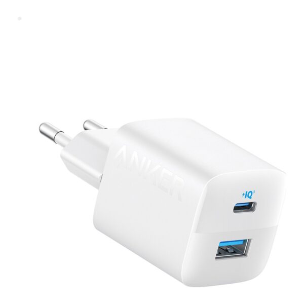 Anker 323 USB-C Şarj Cihazı, 33W, 2 Bağlantı Noktalı, Beyaz - A2331