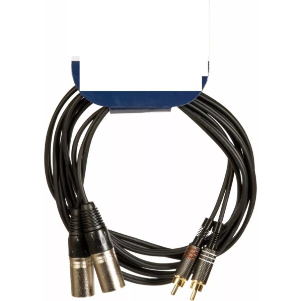 YKA 2 Xlr Erkek To 2 Rca Erkek Mikser Mikrofon Ses Kablosu