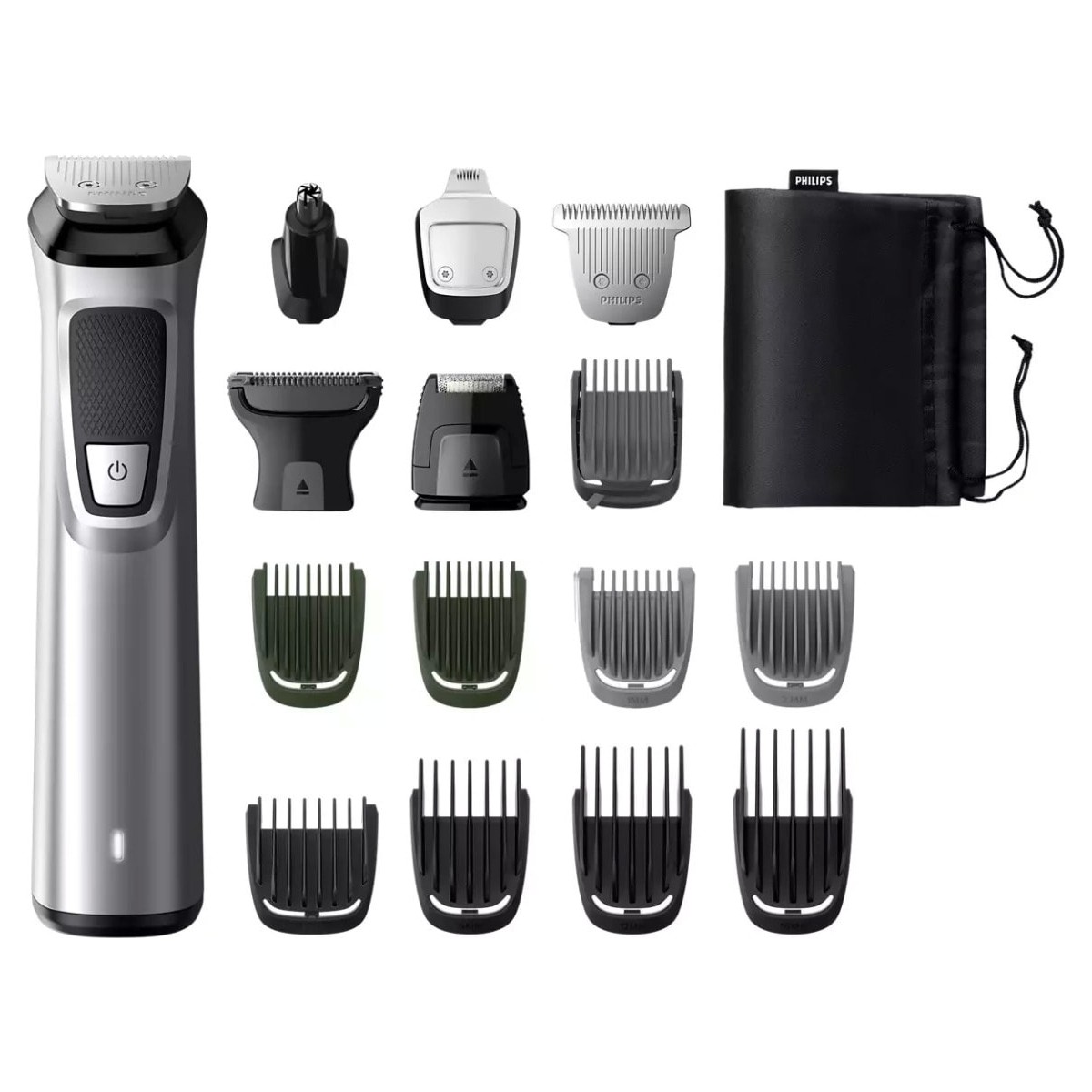 Philips Multigroom 7000 Serisi MG7736/15 16'ü 1 Arada Siyah Erkek Bakım Seti Kablosuz Kullanım Özellikli