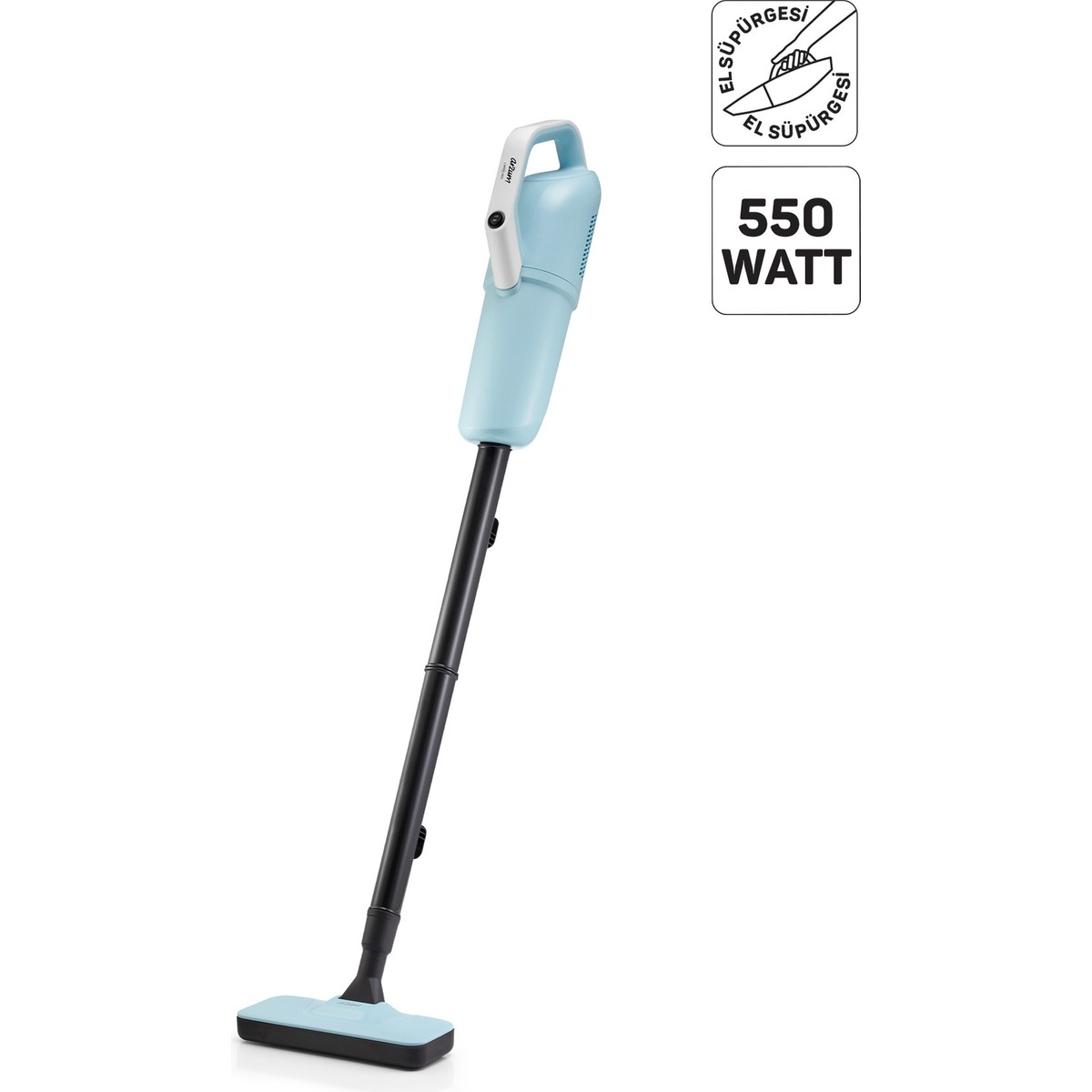 Arzum AR4087 Gırgır 2’si1 Arada 550W Dikey Elektrikli Süpürge, El Süpürgesi Özellikli, Yıkanabilir Filtre
