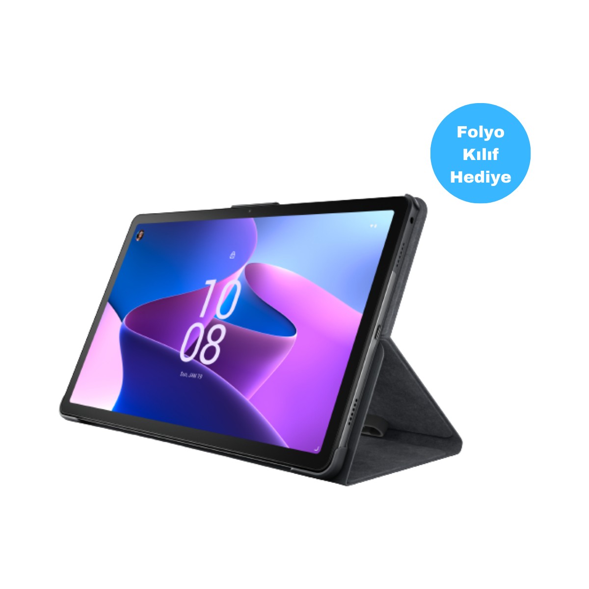 Lenovo Tab M10 Plus(3rd Gen) TB128FU 4GB+128GB 2k 10.6" Wi-Fi Tablet ZAAS0033TR Kılıf Hediyeli