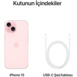 Apple iPhone 15 128 GB Pembe - Görsel 9