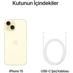 Apple iPhone 15 256 GB Sarı - Görsel 9