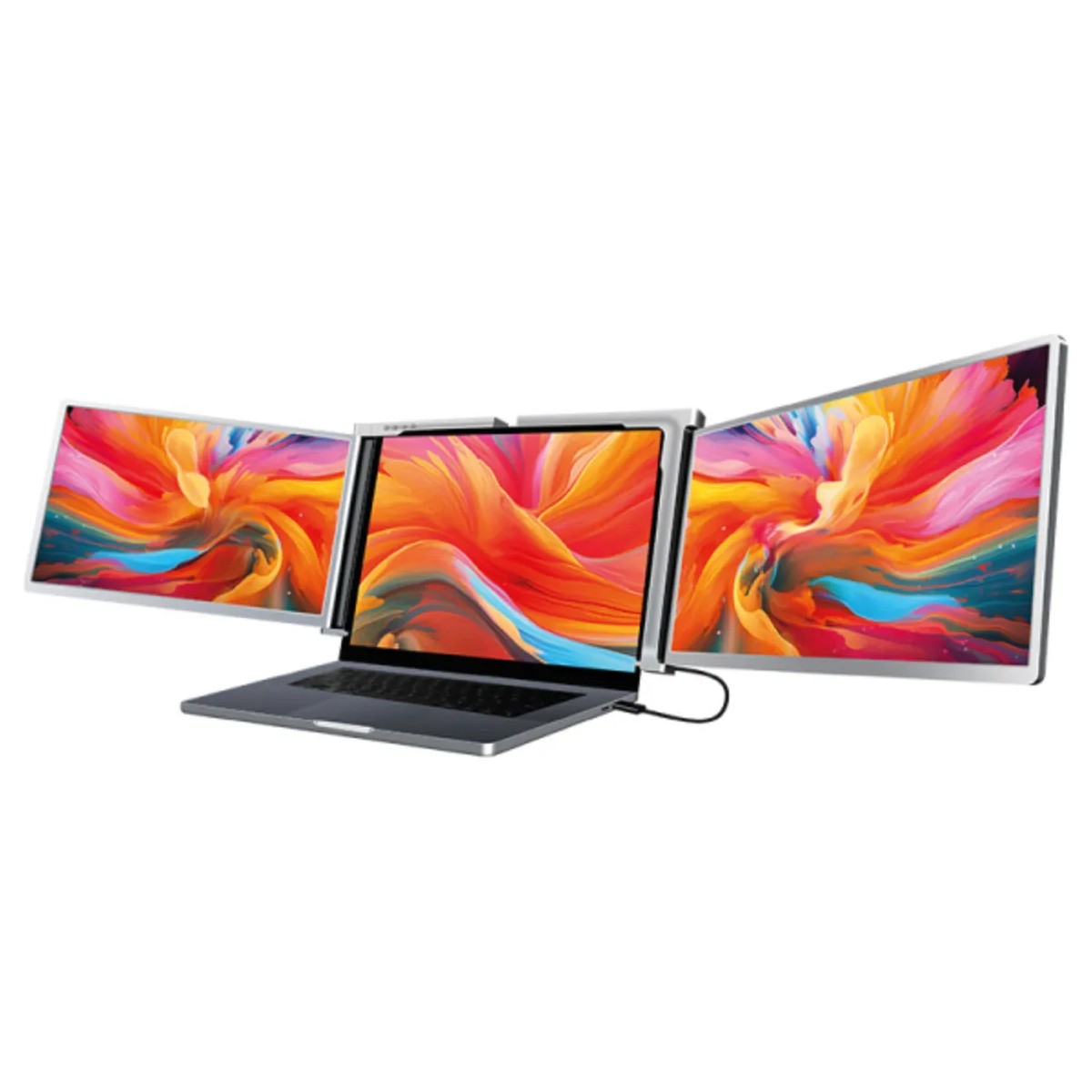 Trimonitör 15.6" Taşınabilir İkili Monitör