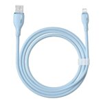 Baseus Pudding Serisi Usb To iPhone uyumlu Lightning USB iPhone Uyumlu 2.4 Amper Hızlı Şarj ve Data Aktarım Kablosu iPhone 14 , 13 ,12 11 ,x , 7 , 8 , 6 uyumlu MAVİ - Görsel 3