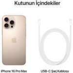 Apple iPhone 16 Pro Max 256GB Çöl Titanyum - Görsel 9