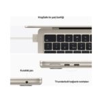 Apple MacBook Air M2 16GB 256GB SSD macOS 13" Taşınabilir Bilgisayar Yıldız Işığı MC7W4TU/A - Görsel 7
