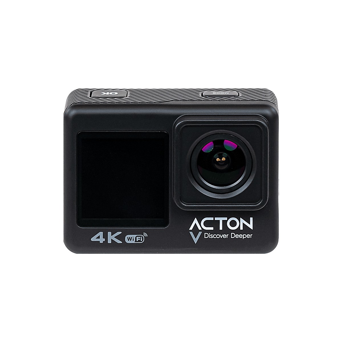 Acton Aksiyon Kamerası 4K Çift Ekranlı 170 Derece Lens Açısı ile Su Sıçramasına Dayanıklı