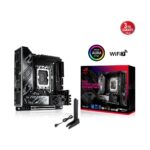 ASUS ROG STRIX Z890-I GAMING WIFI Intel Z890 LGA1851 DDR5 9200 HDMI 2xUSB4 2x M2 USB3.2 Gen 2x2 WiFi 7 + BT AURA RGB 2.5Gbit LAN Mini ITX