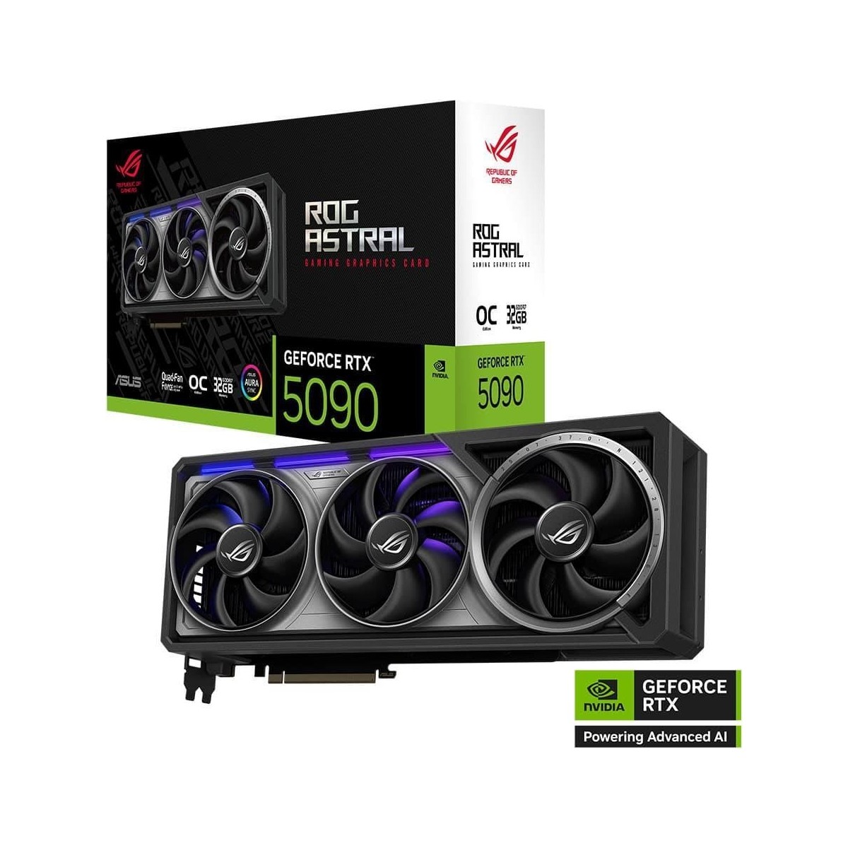 ASUS ROG-ASTRAL-RTX5090-O32G-GAMING-NVIDIA-GEFORCE-RTX 5090-32GB GDDR7-512bit--OC-2xHDMI-3xDP-RGB-DLSS4 EKRAN KARTI