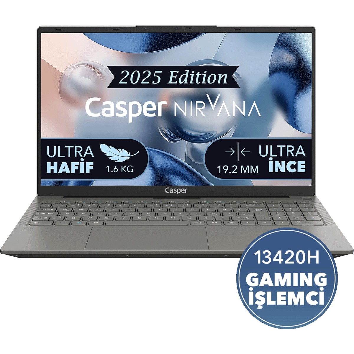 Casper Nirvana X600 i5-13420H 8GB 500GB SSD 15.6" Freedos Laptop X600.1342-8V00X-G-F