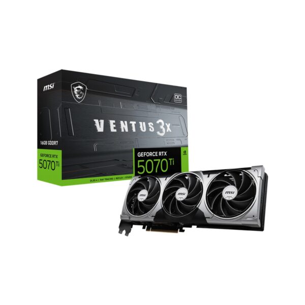 MSI Msı VGA Geforce Rtx 5070 Tı 16G Ventus 3x Oc RTX5070TI 16GB Gdrr7 256 B DX12 Pcıe 5.0 X16 (3xdp 1xhdmı)