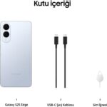 Samsung Galaxy S25 Edge 512 GB 12 GB Ram (Samsung Türkiye Garantili) Titanyum Buz Mavisi - Görsel 3