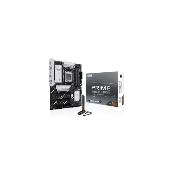 ASUS PRIME B850-PLUS WIFI AMD B850 AM5 DDR5 8000 DP HDMI 3x M2 USB3.2 WiFi 6E + BT AURA RGB 2.5Gbit LAN ATX