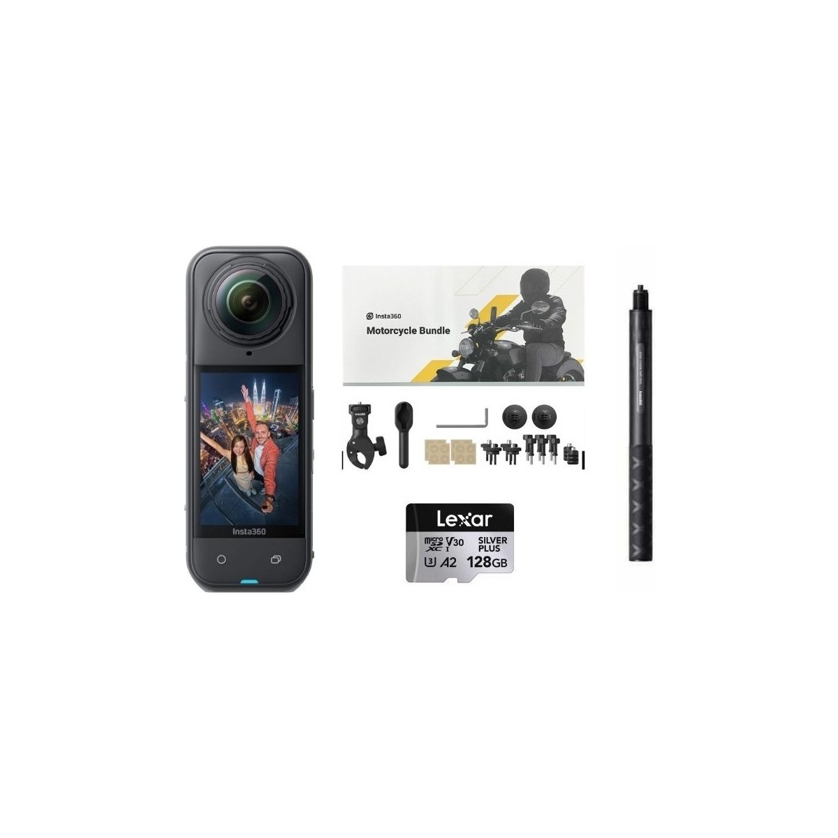 INSTA360 X5 360 Derece 8k Aksiyon Kamera Motosiklet Kit (128GB)