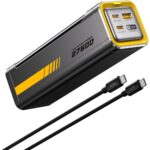 Aohi Starship 27.600 Mah 240W Pd3.1 Powerbank, Akıllı Dijital Göstergeli 2si1 Arada Taşınabilir Hızlı Şarj Cihazı, Şarj Istasyonu, Siyah
