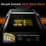 Aohi Starship 27.600 Mah 240W Pd3.1 Powerbank, Akıllı Dijital Göstergeli 2si1 Arada Taşınabilir Hızlı Şarj Cihazı, Şarj Istasyonu, Siyah - Görsel 8